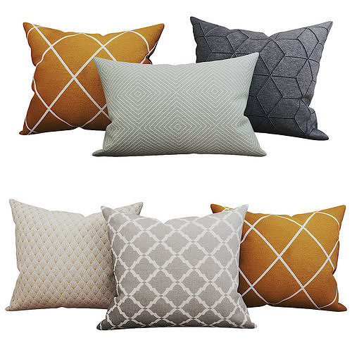 Decorative set pillow vol 2 3D model 6