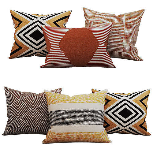 Decorative set pillow vol 2 3D model 5