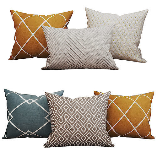 Decorative set pillow vol 2 3D model 4