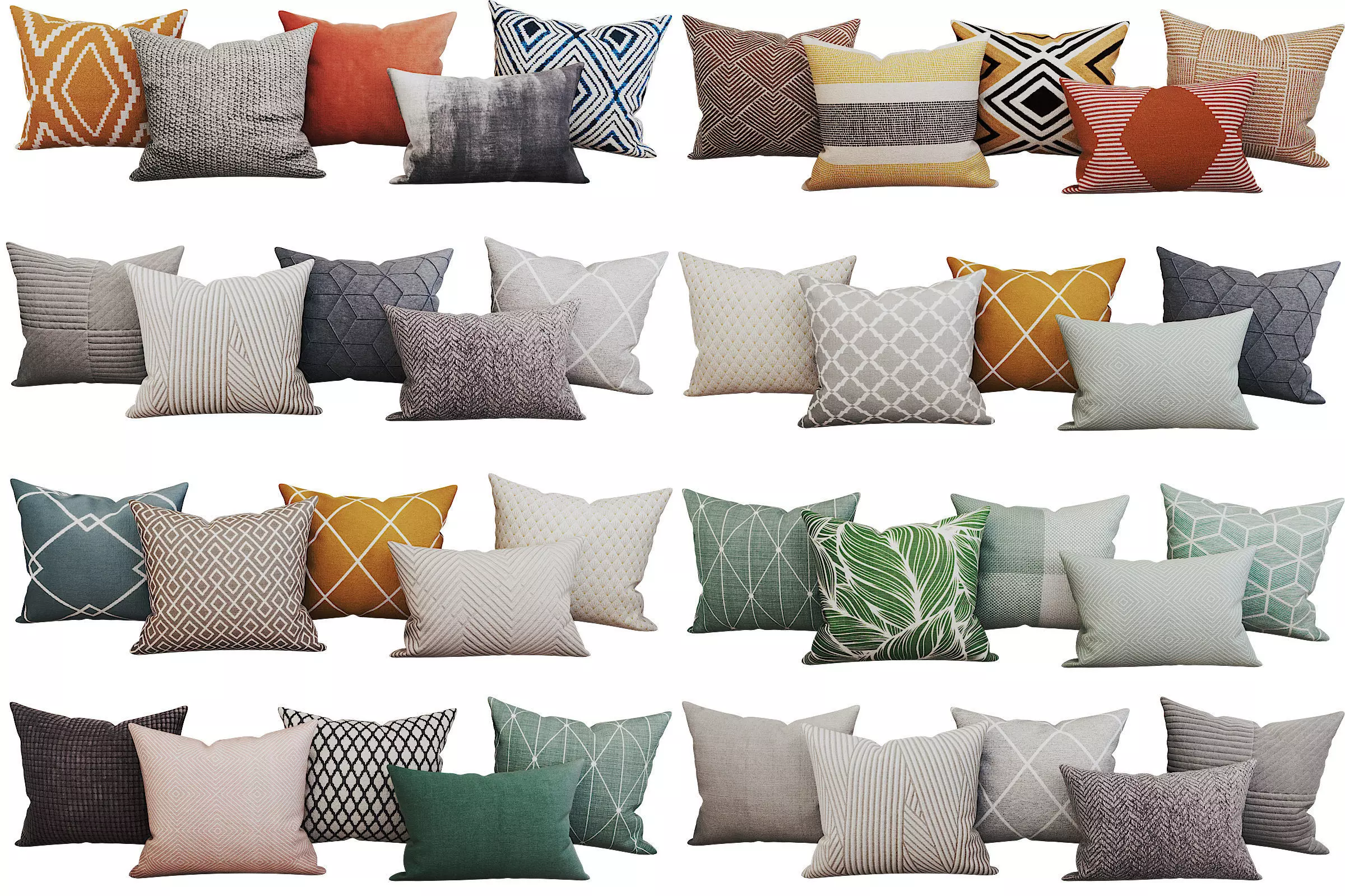 Decorative set pillow vol 2 3D model_0