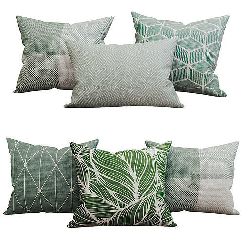 Decorative set pillow vol 2 3D model 7