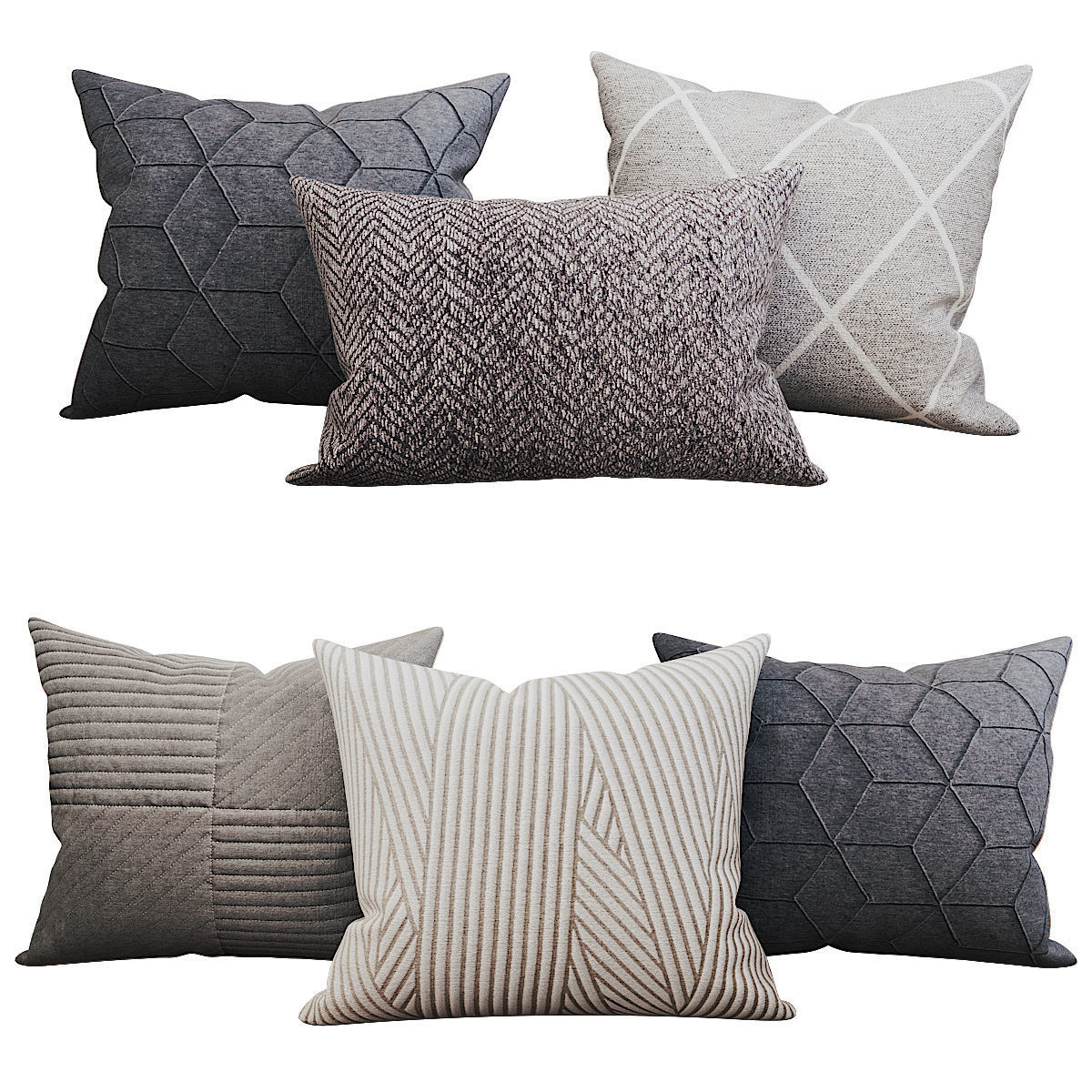 Decorative set pillow vol 2 3D model_2