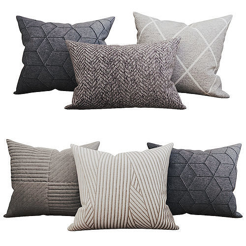 Decorative set pillow vol 2 3D model 3
