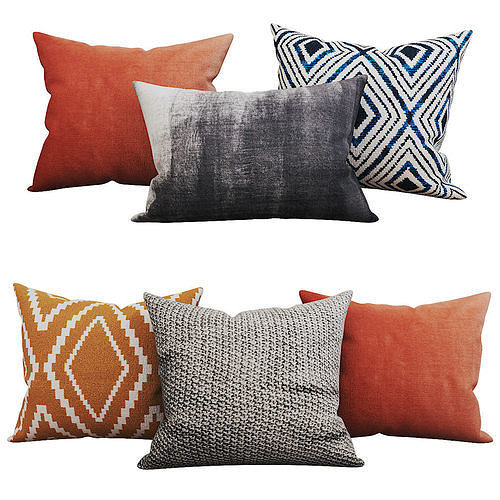 Decorative set pillow vol 2 3D model 2
