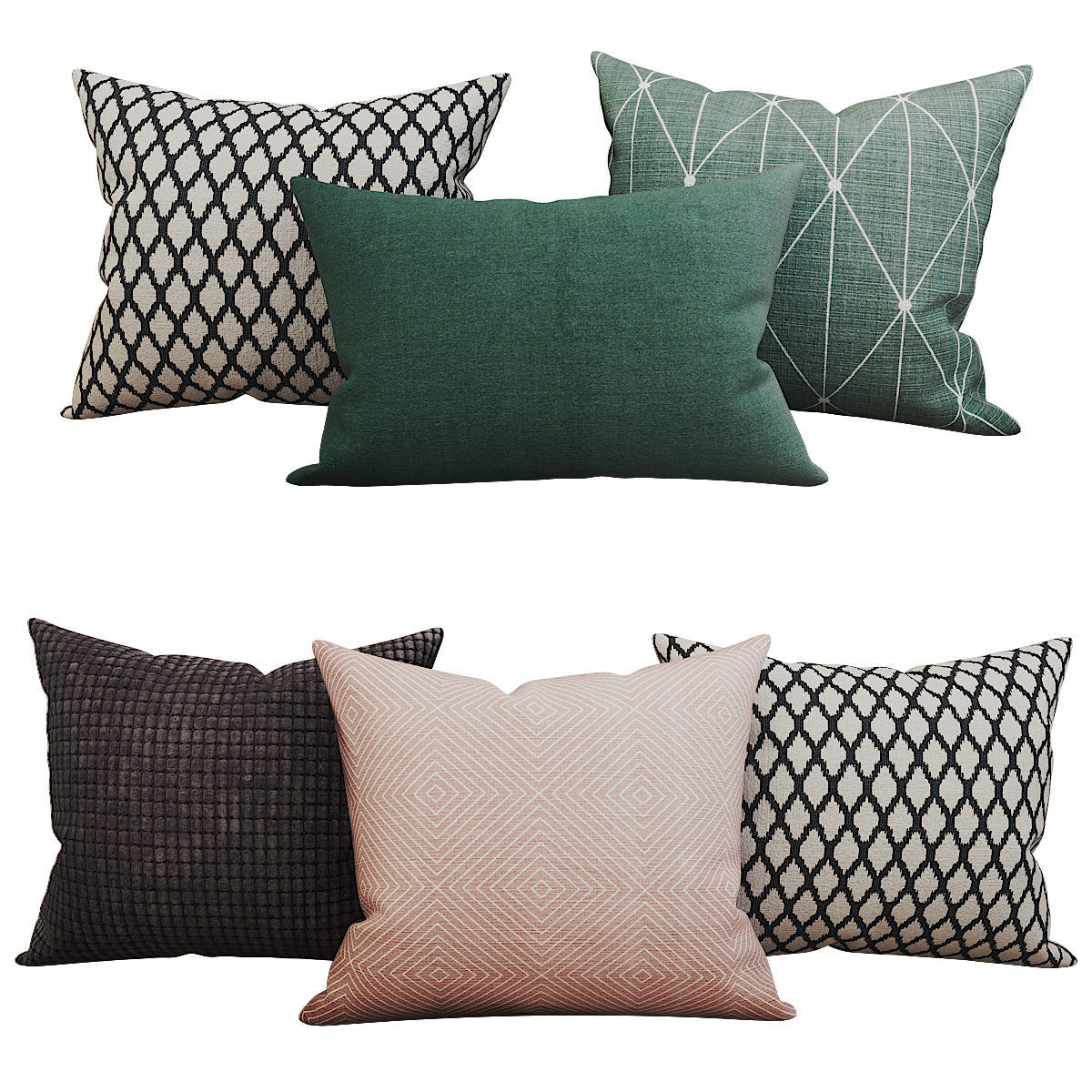 Decorative set pillow vol 2 3D model_7
