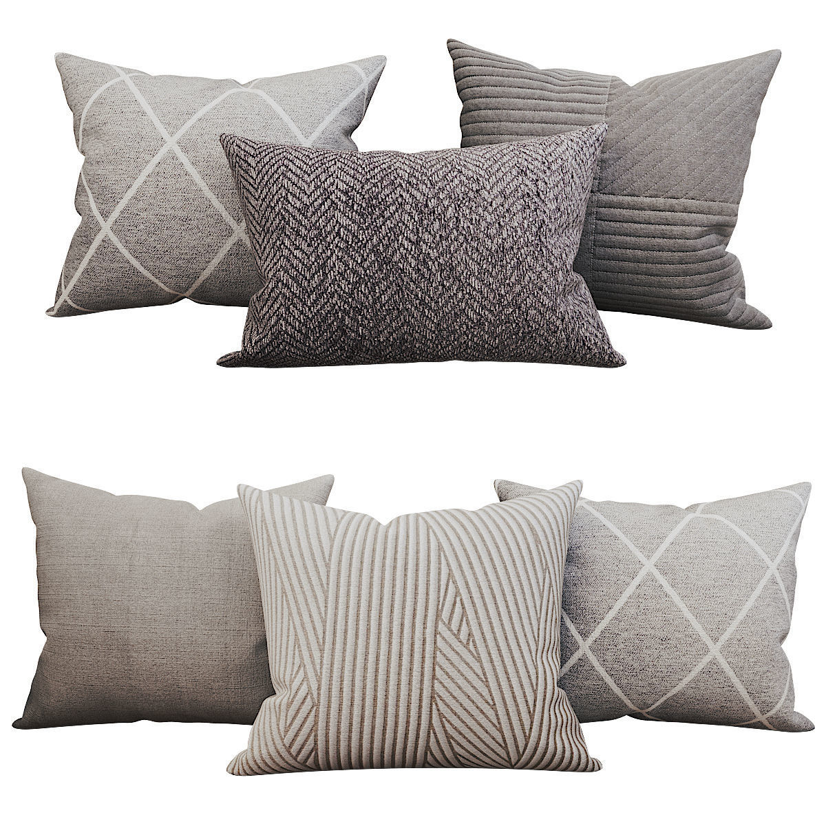 Decorative set pillow vol 2 3D model_8