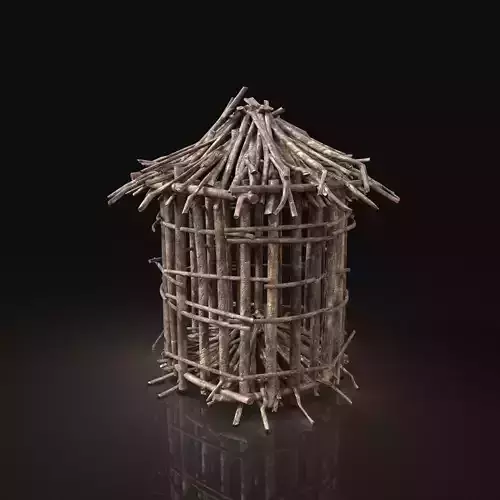 Next Gen AAA Round Animal Cage made of sticks