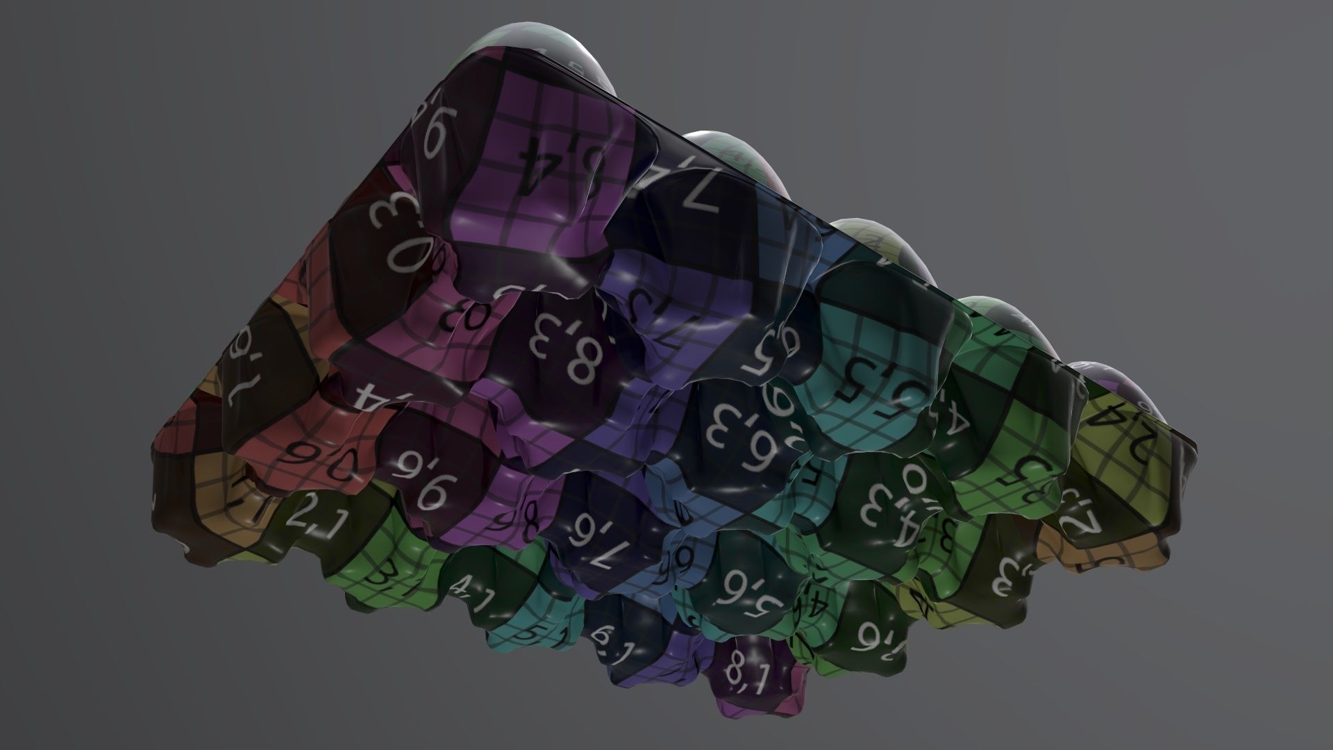 Egg paper cardboard base for 20 eggs 3D model_12