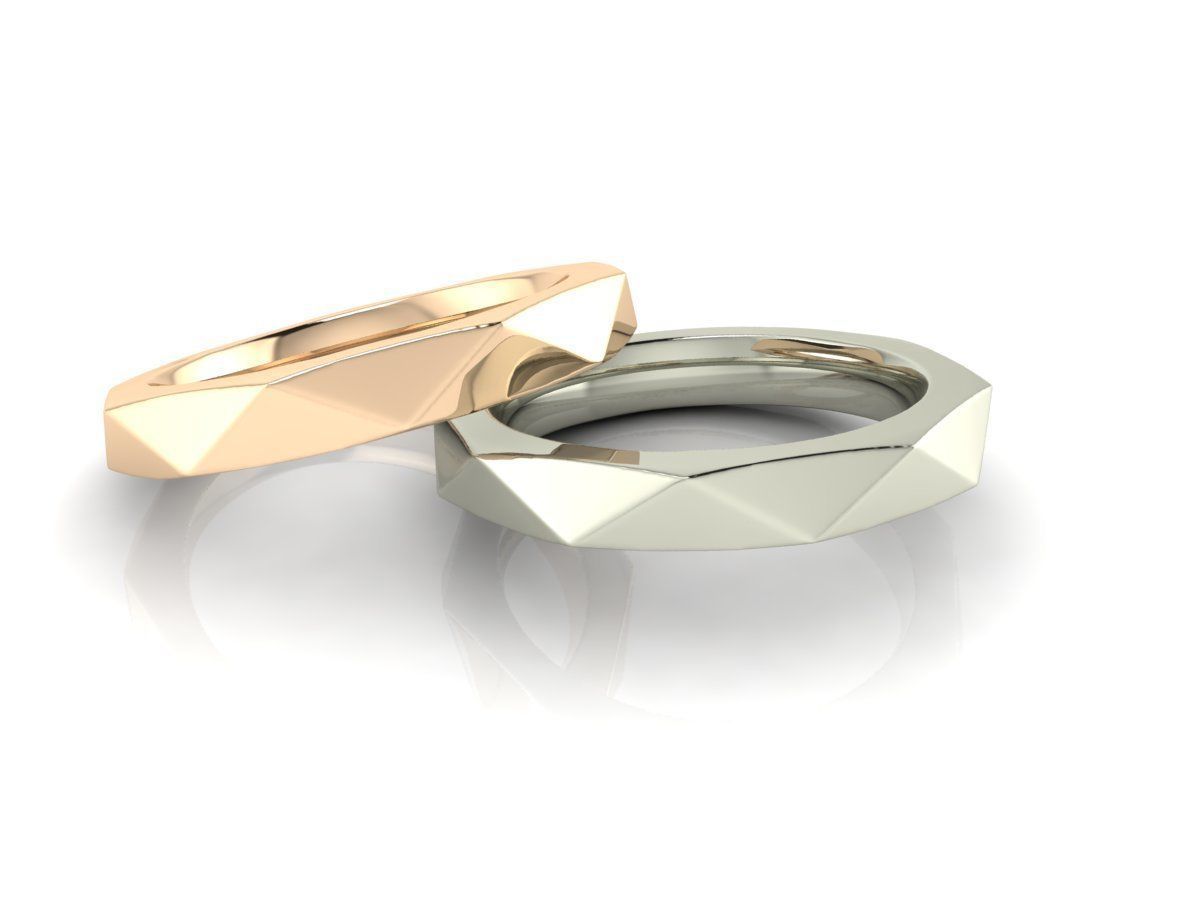 Collection 11 stack of rings with diamonds _7