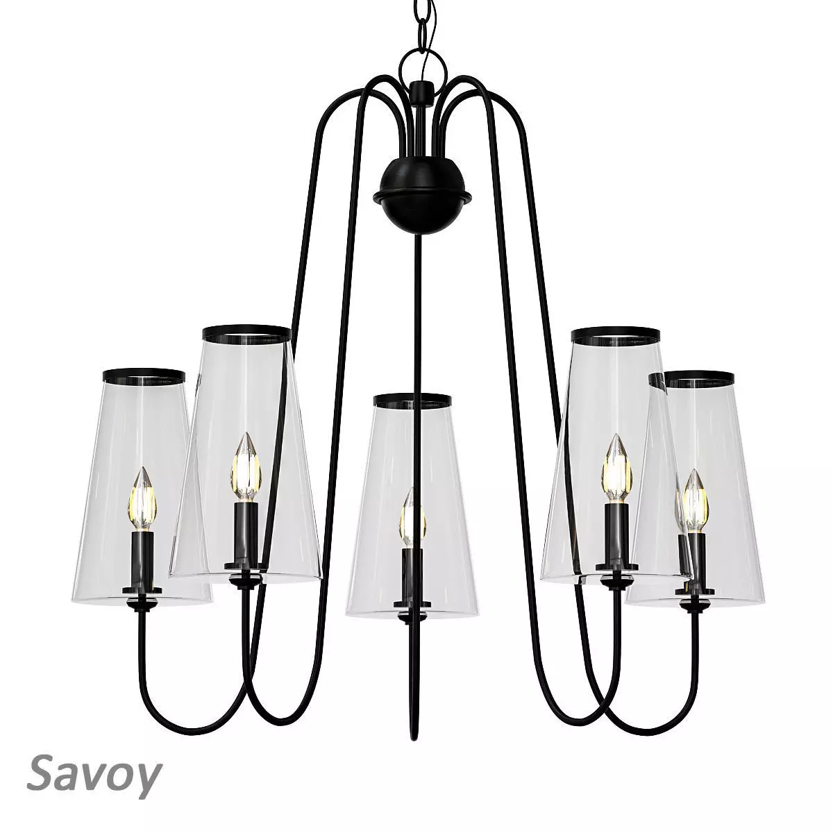 Untitled savoy light chandelier 3D model_0