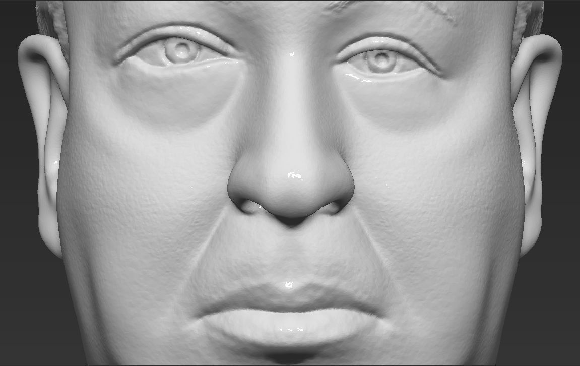 Alfred Hitchcock bust 3D printing ready stl obj formats 3D print model_18
