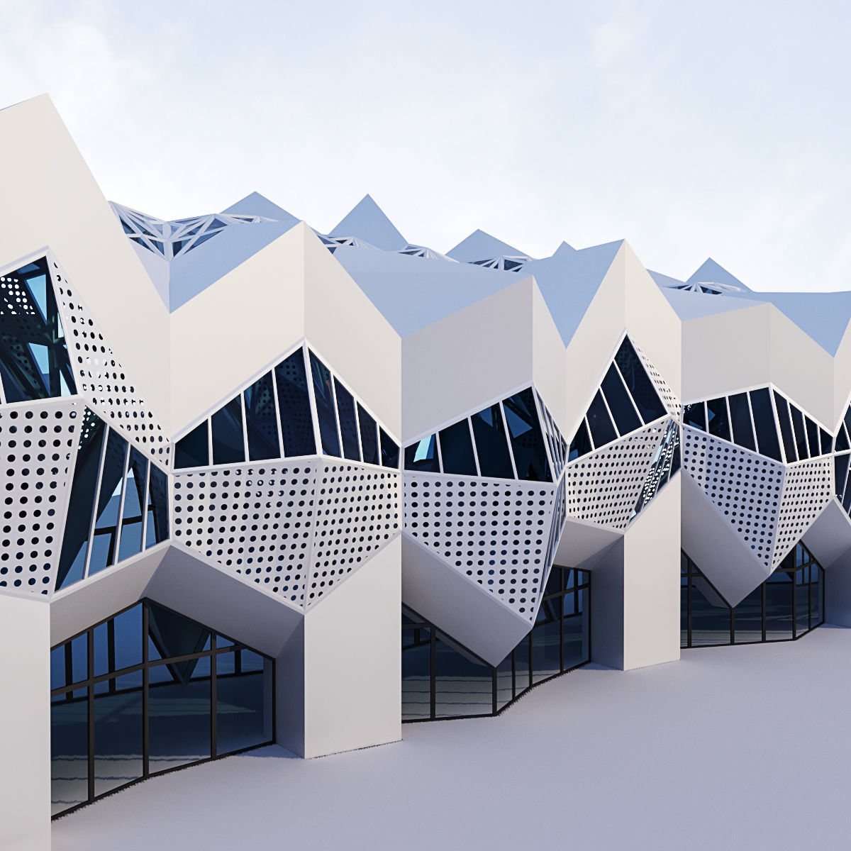 Futuristic building collection _61