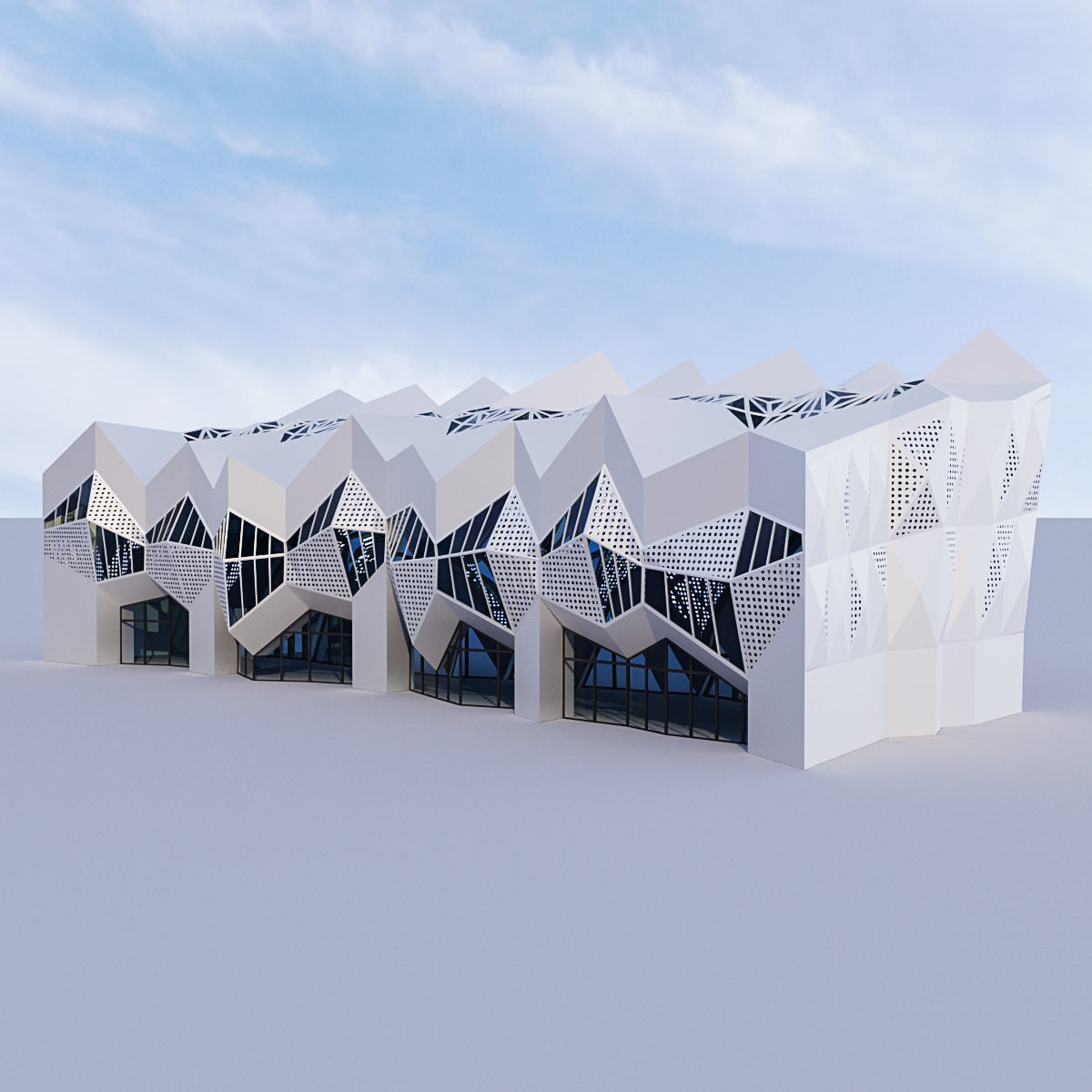 Futuristic building collection _60