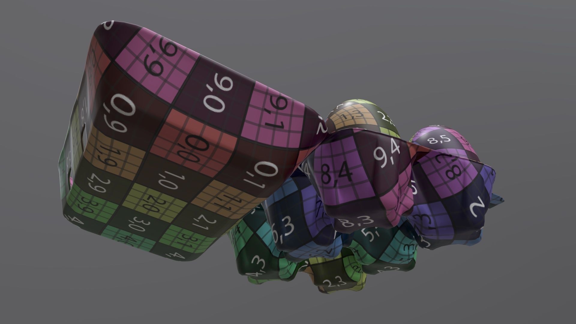 Egg paper cardboard package for 6 eggs opened 3D model_12