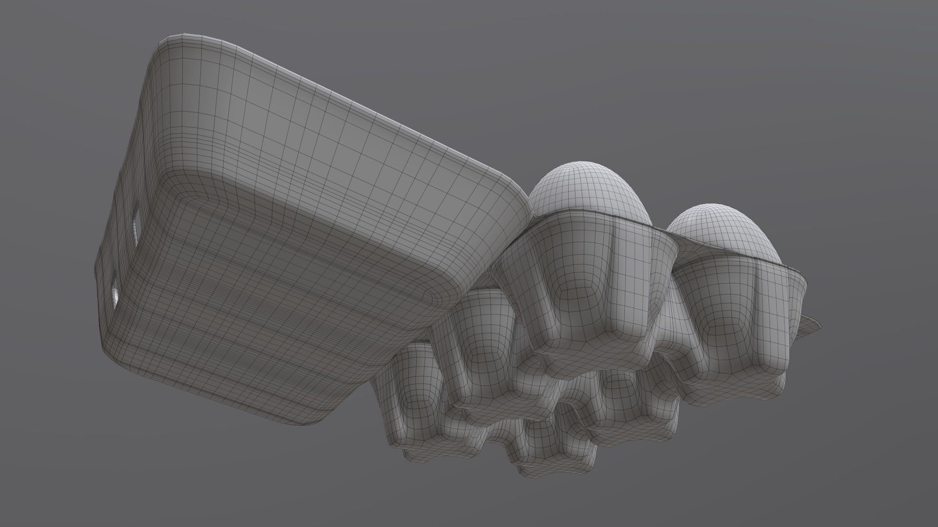 Egg paper cardboard package for 6 eggs opened 3D model_8