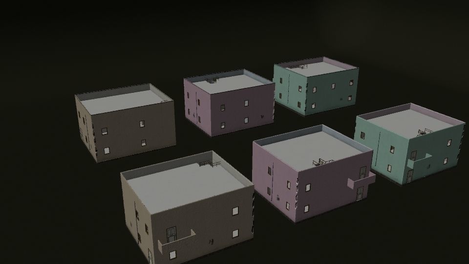 Interior and Exterior Buildings 3D model_8