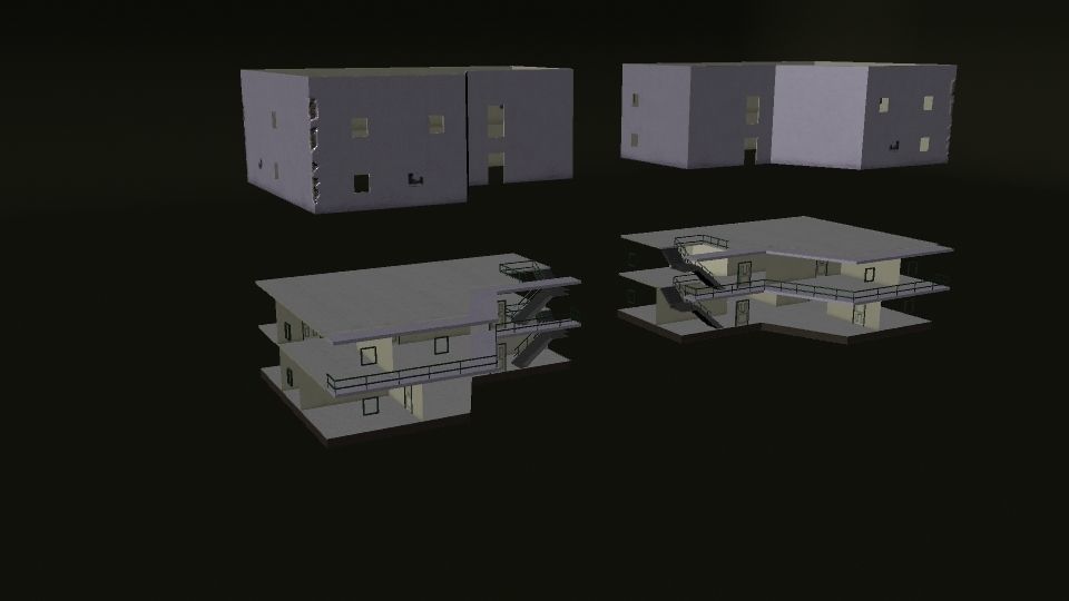 Interior and Exterior Buildings 3D model_7