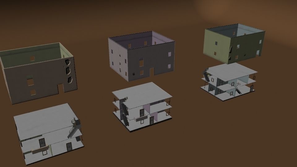 Interior and Exterior Buildings 3D model_16