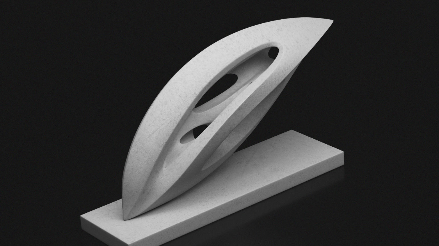 Modern abstract sculpture 021 3D model_3