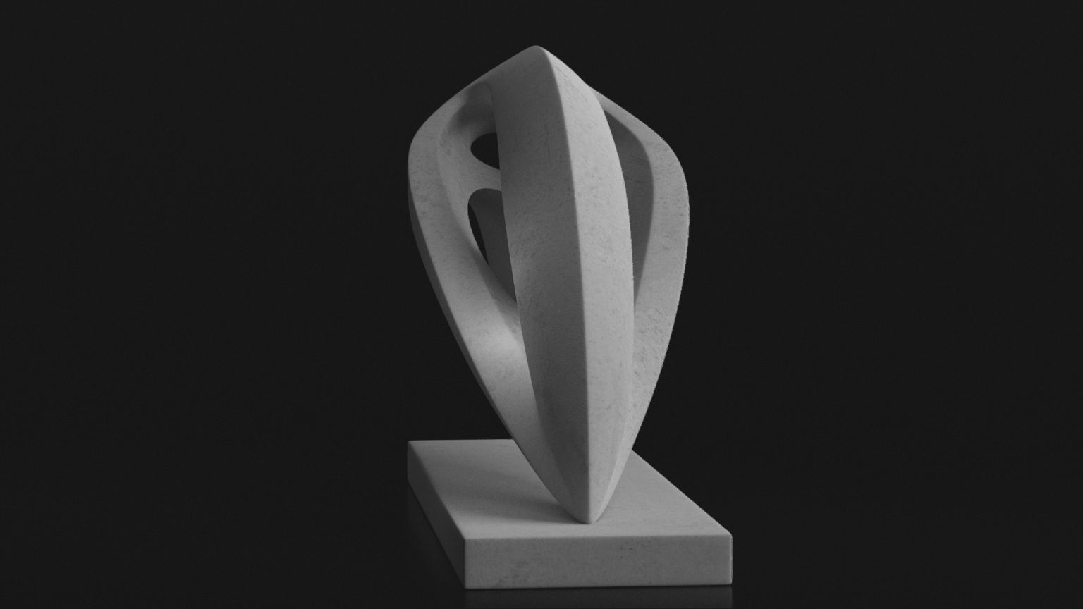 Modern abstract sculpture 021 3D model_4