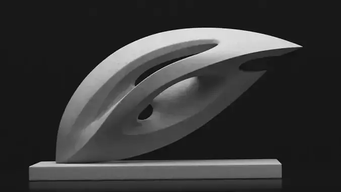 Modern abstract sculpture 021 3D model