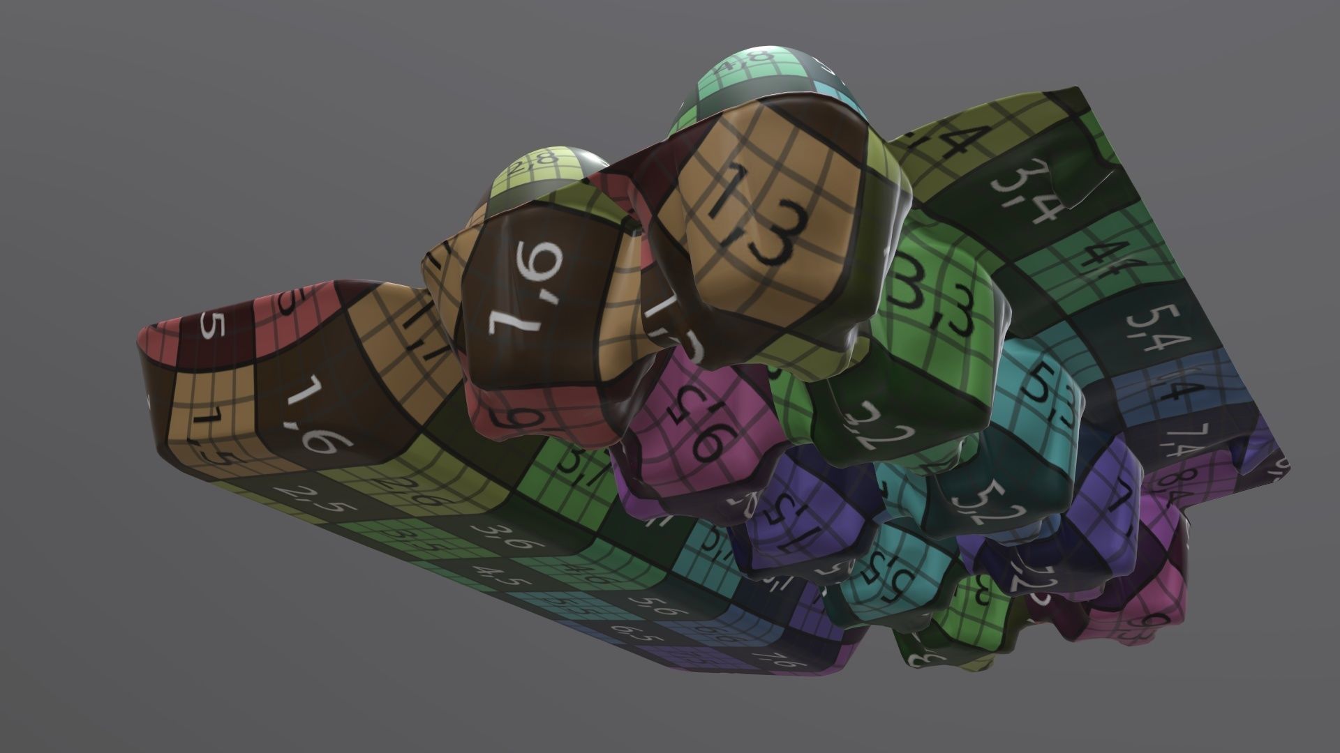 Egg paper cardboard package for 10 eggs opened 3D model_12