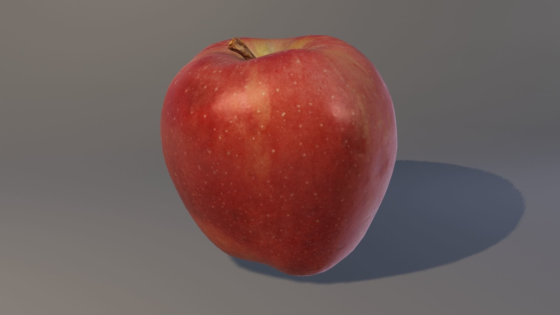 Redchief apple  Low-poly 3D model_1