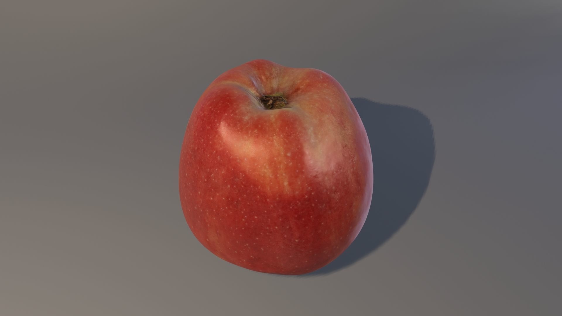 Redchief apple  Low-poly 3D model_2