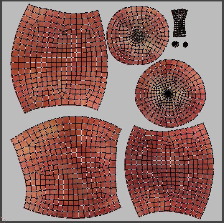 Redchief apple  Low-poly 3D model_12