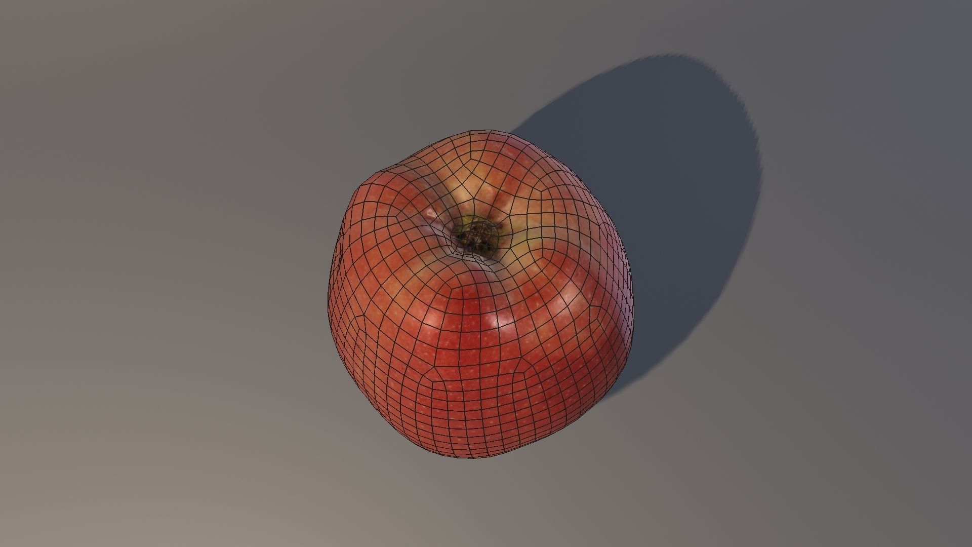 Redchief apple  Low-poly 3D model_5