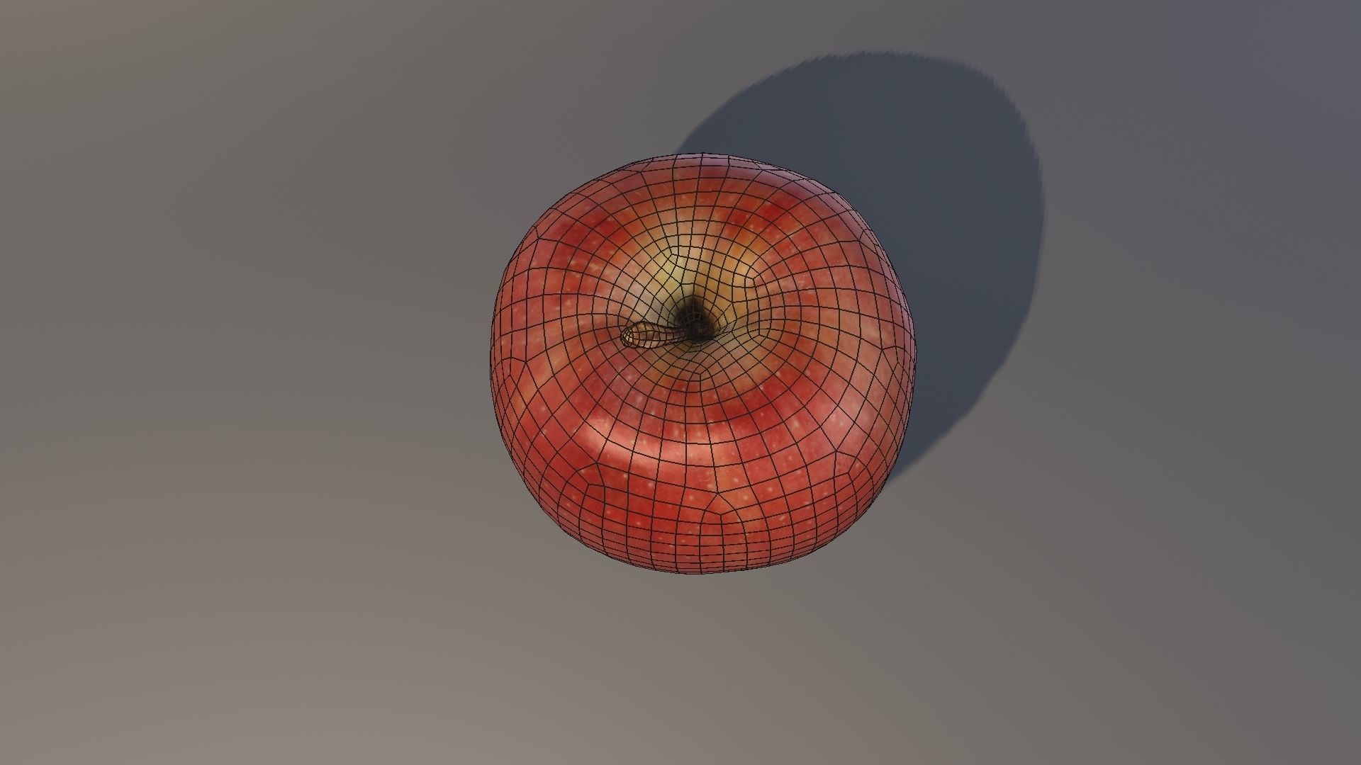 Redchief apple  Low-poly 3D model_4