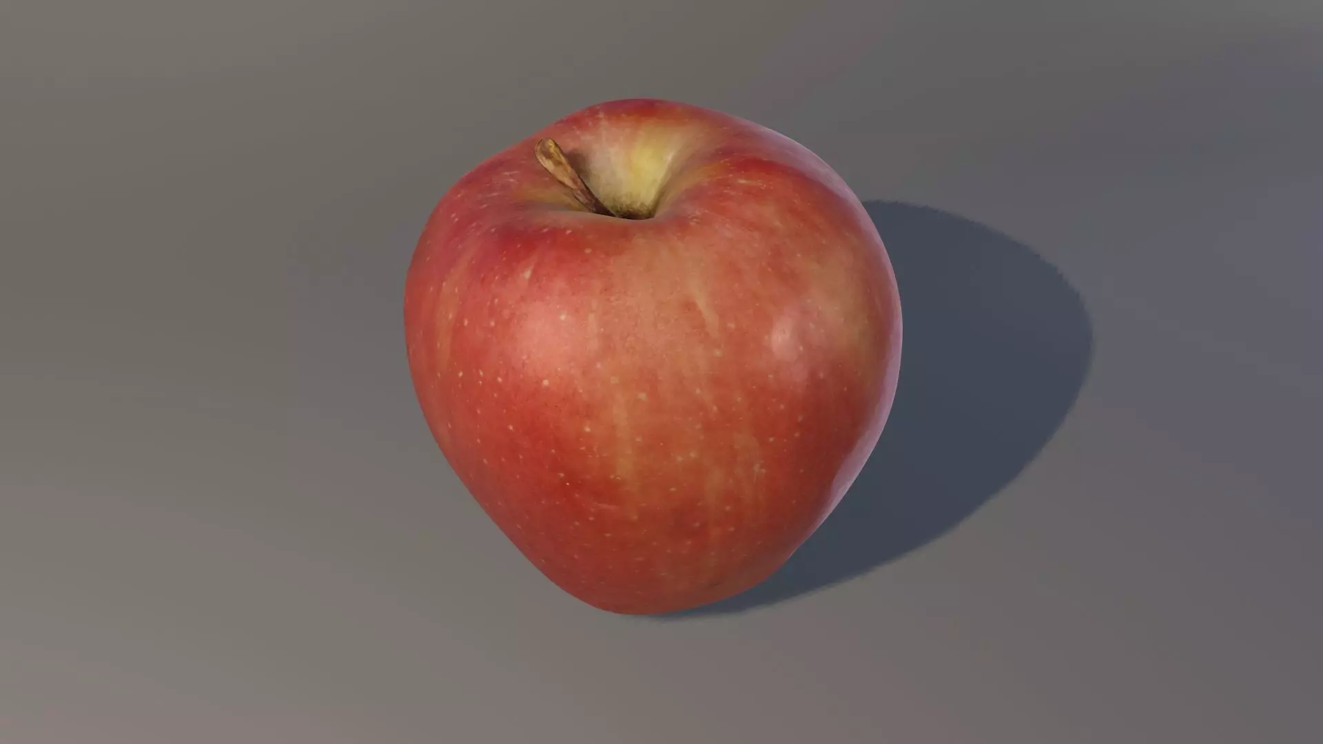 Redchief apple  Low-poly 3D model_0