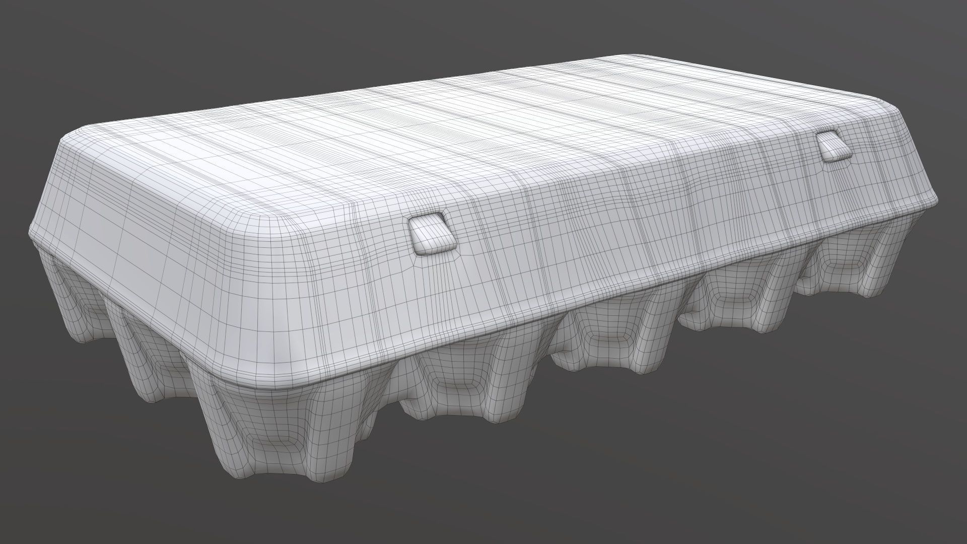 Egg paper mock-up cardboard package for 15 eggs 3D model_5