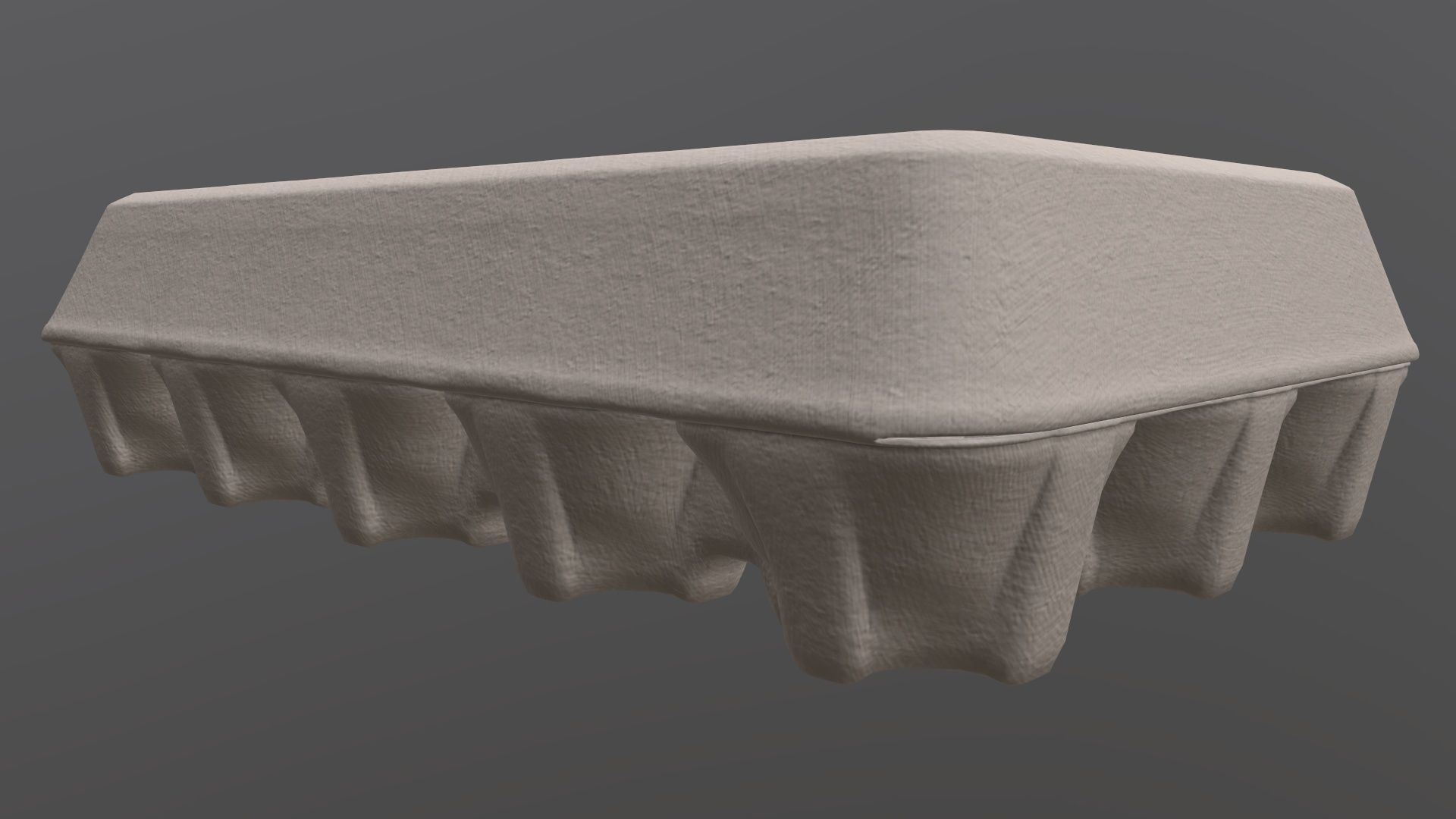 Egg paper mock-up cardboard package for 15 eggs 3D model_3