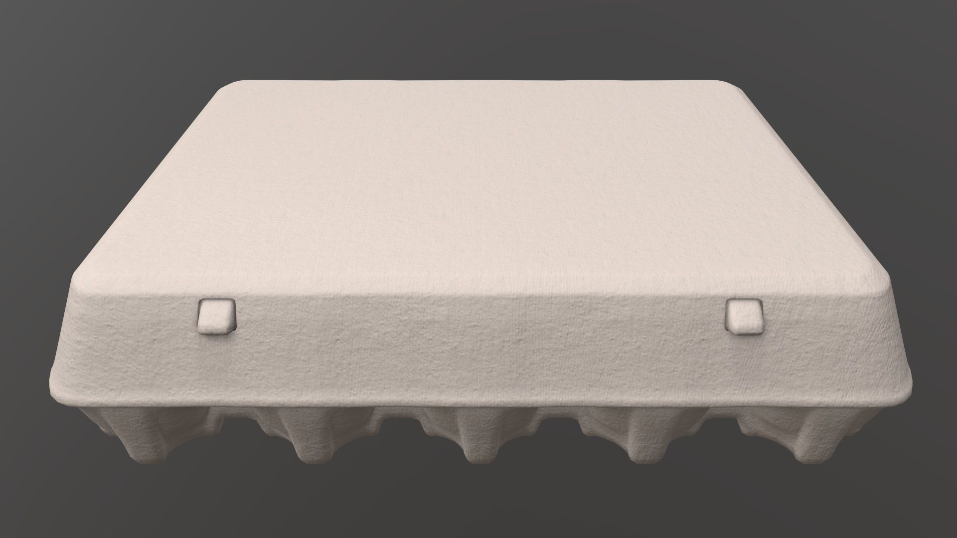 Egg paper mock-up cardboard package for 20 eggs 3D model_2