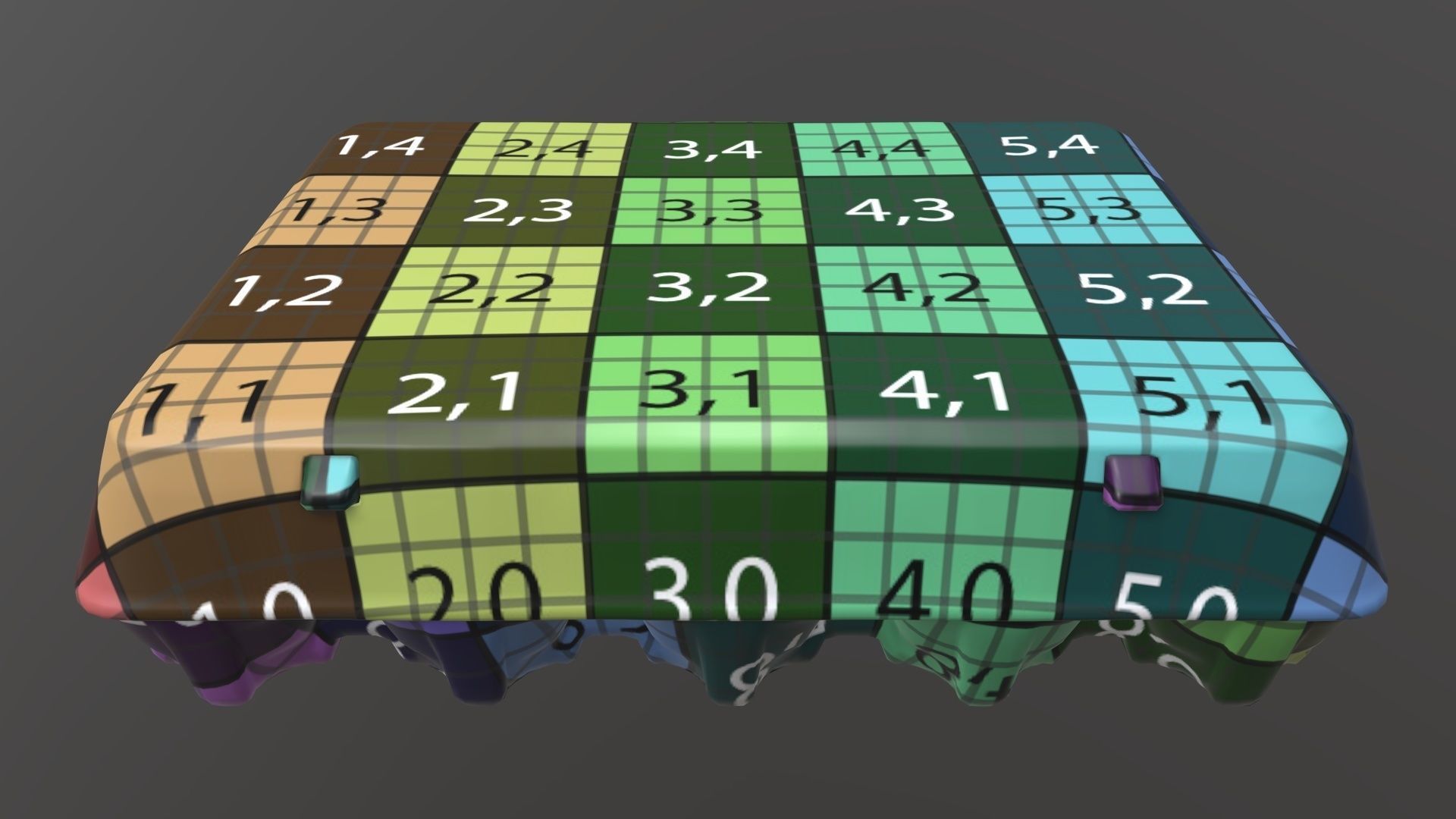 Egg paper mock-up cardboard package for 20 eggs 3D model_10