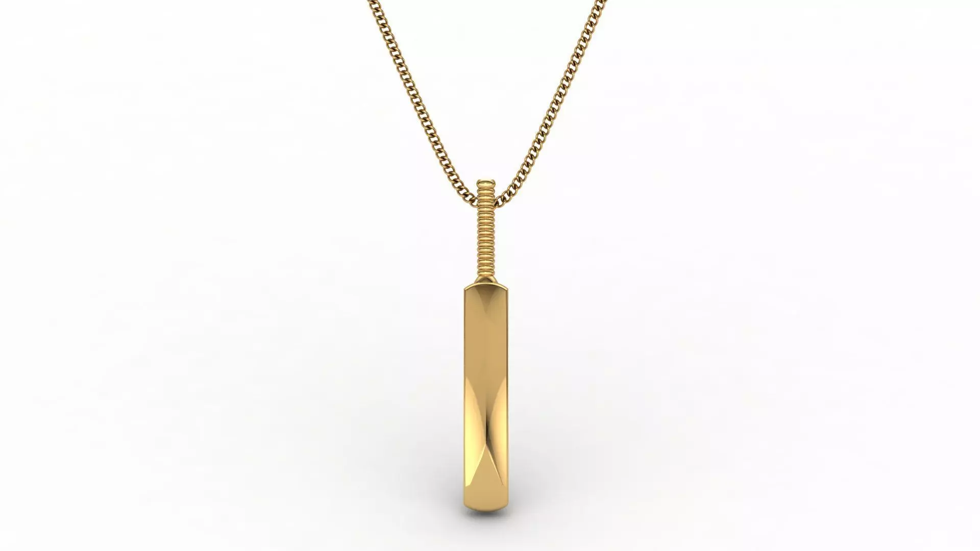 Cricket bat pendant 3D print model
