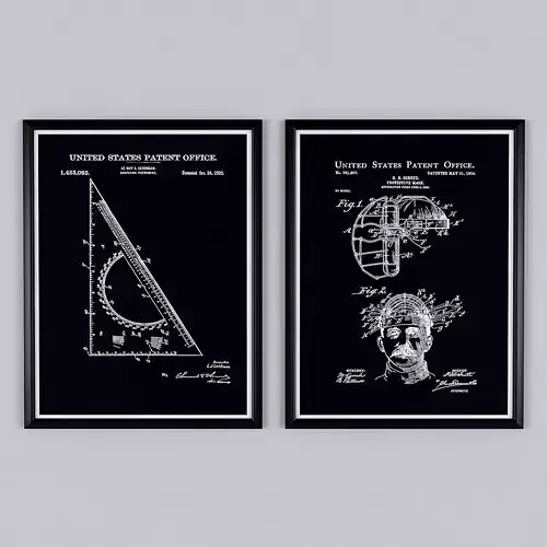 Black white art posters