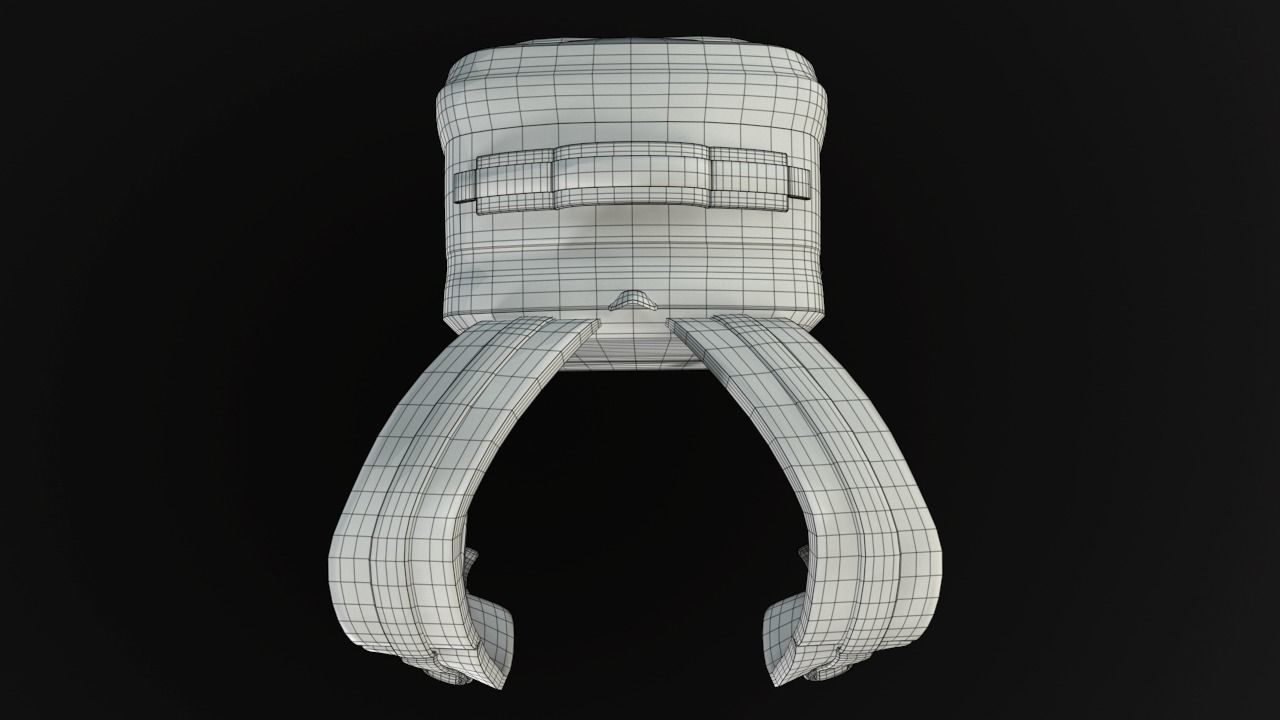 Backpack 2 LODs 3 colors Low-poly 3D model_31