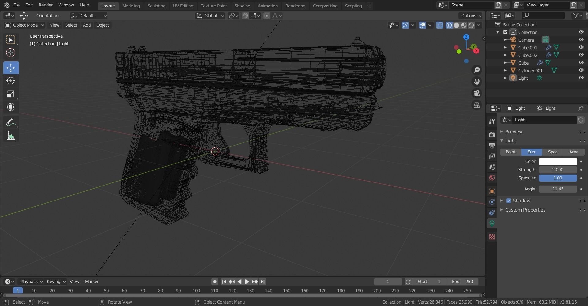 Glock 9mm Free 3D model_2