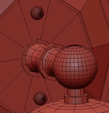 Untitled bathroom light fixture with glass shade 3D model_2