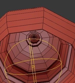 Untitled bathroom light fixture with glass shade 3D model_3