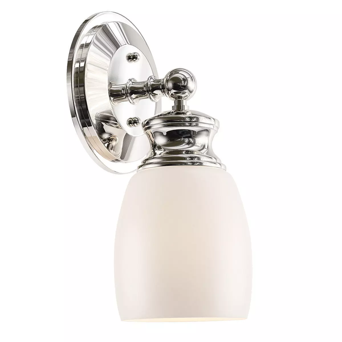 Untitled bathroom light fixture with glass shade 3D model_0