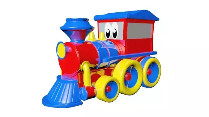 Toy Train 3D Model