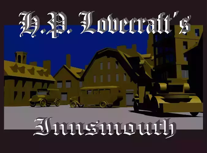 Lovecraft Innsmout Low-poly 3D model