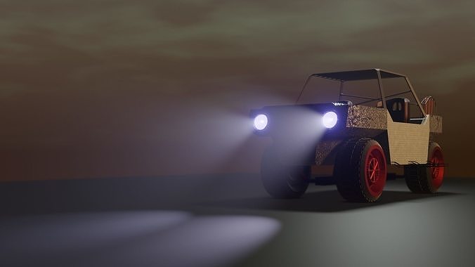 car modelling Low-poly 3D model