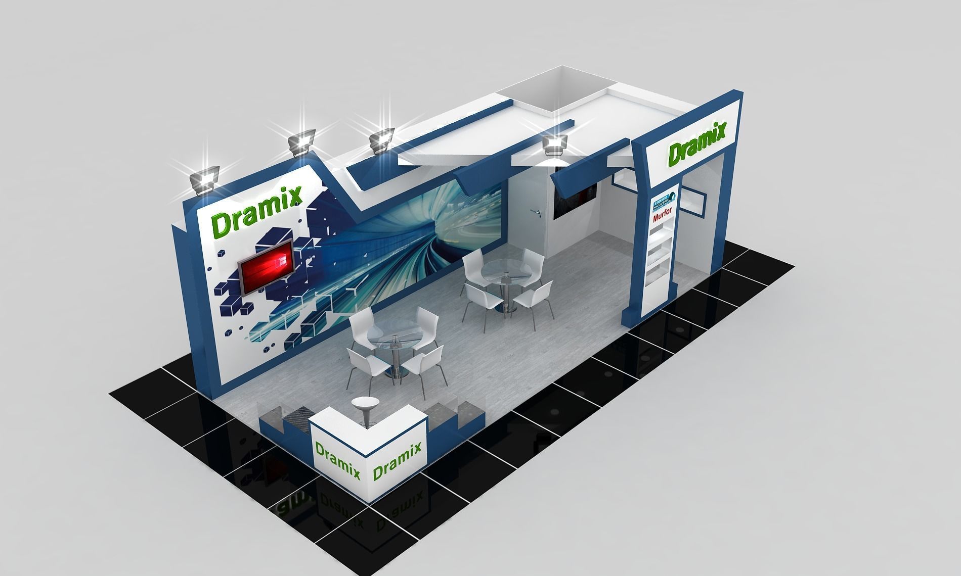 Beka Size 9 m x 4 m  Height 400 cm 3D model_2