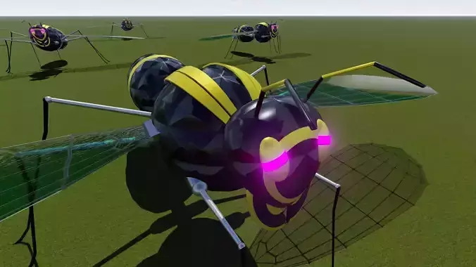  flying hornet design 3ds Max Model and Lumion