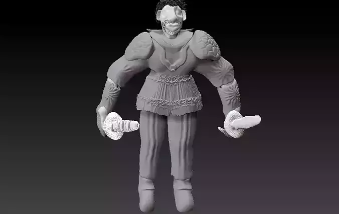 High-Poly Classical Clothed Model 3D model