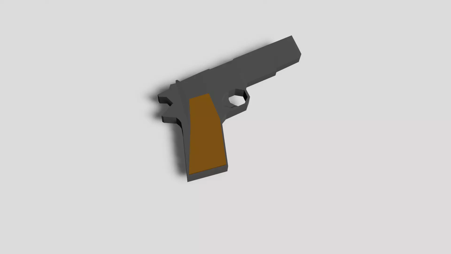 M1911 pistol - Low poly model Free low-poly 3D model